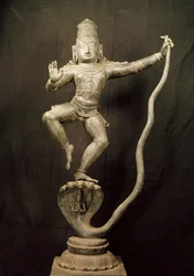 Kaliya Krishna (bronze)